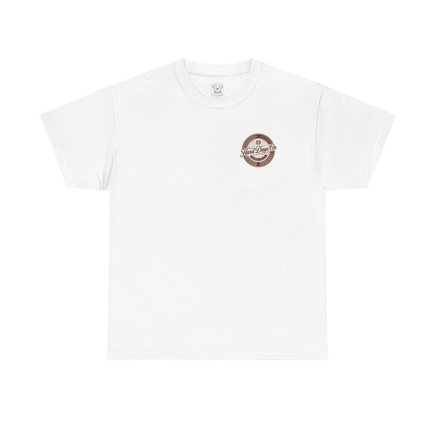 Hard Days Co. logo tee | vintage brewery crest design