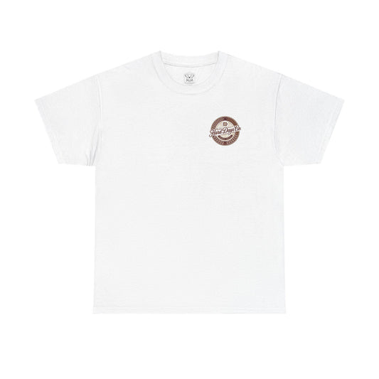 Hard Days Co. logo tee | vintage brewery crest design