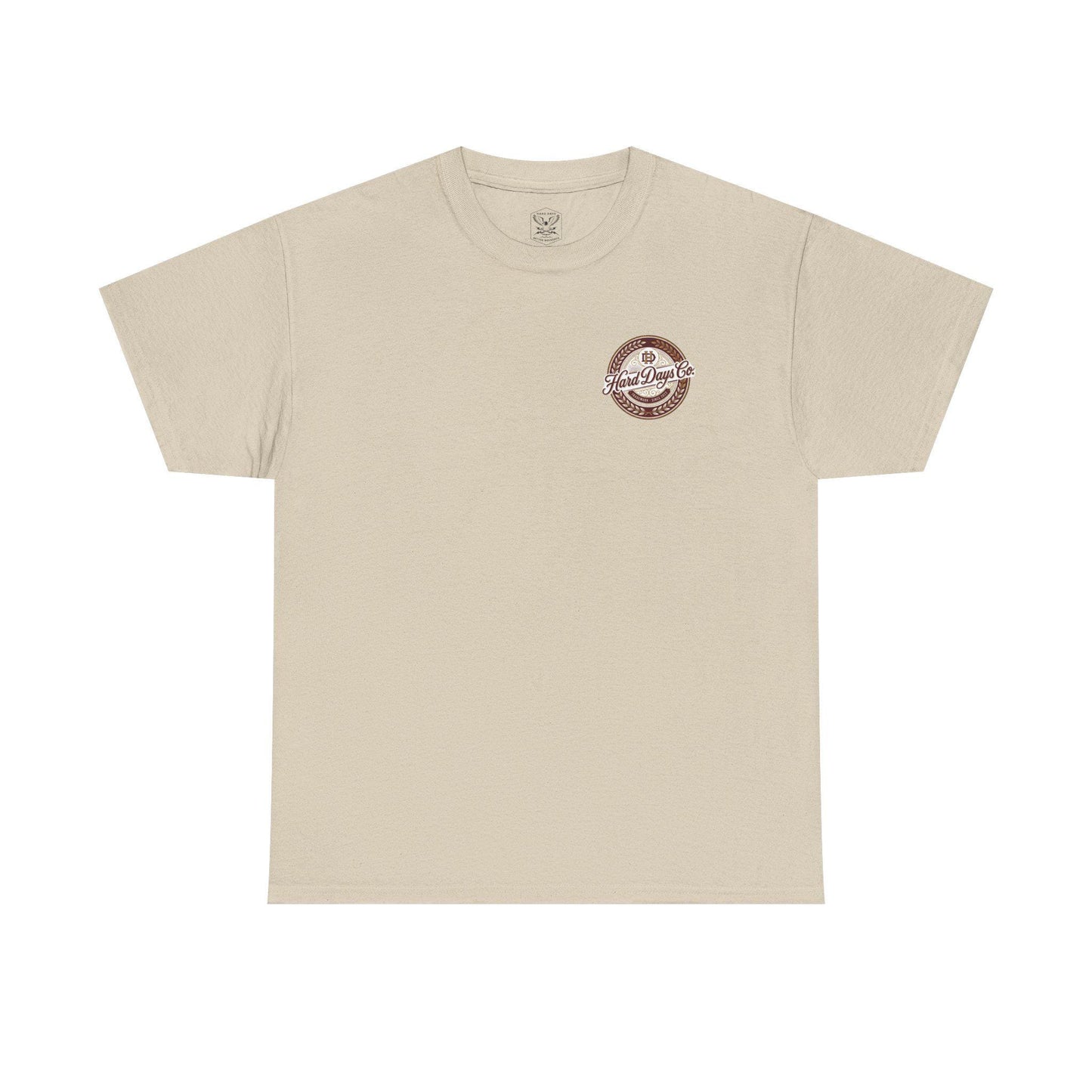 Hard Days Co. logo tee | vintage brewery crest design
