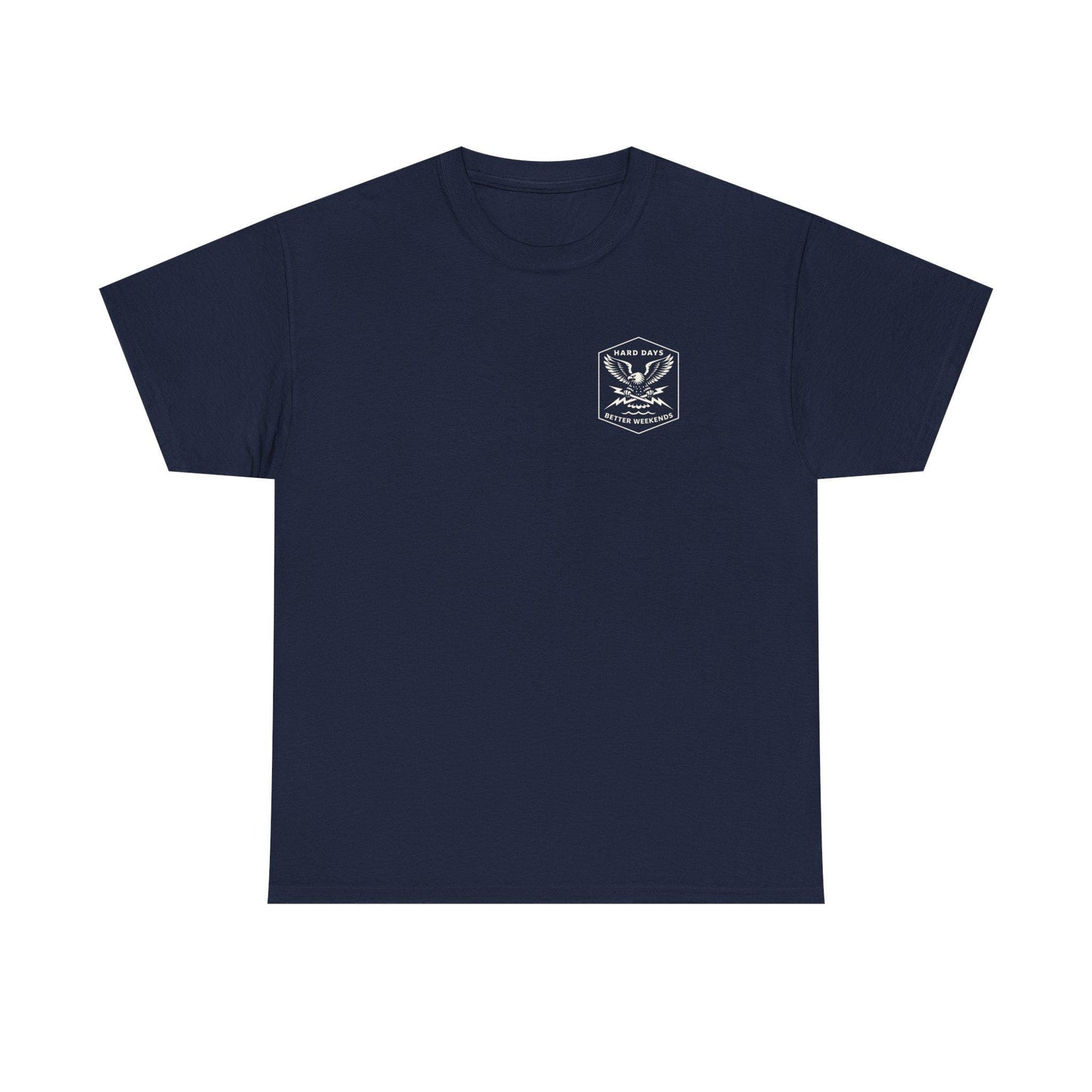 Hard Days Co. Eagle Logo T-Shirt | Blue Collar Workwear Graphic Tee | American Traditional Style