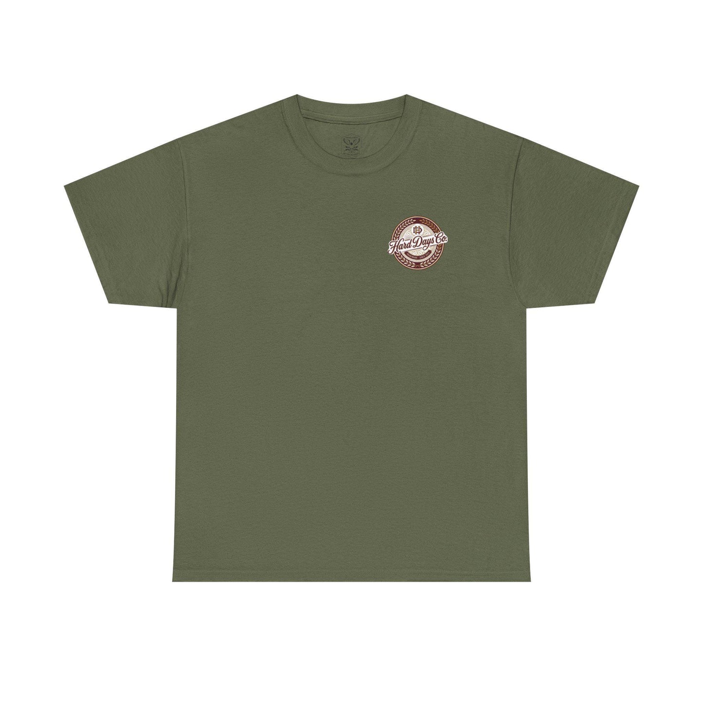 Hard Days Co. logo tee | vintage brewery crest design
