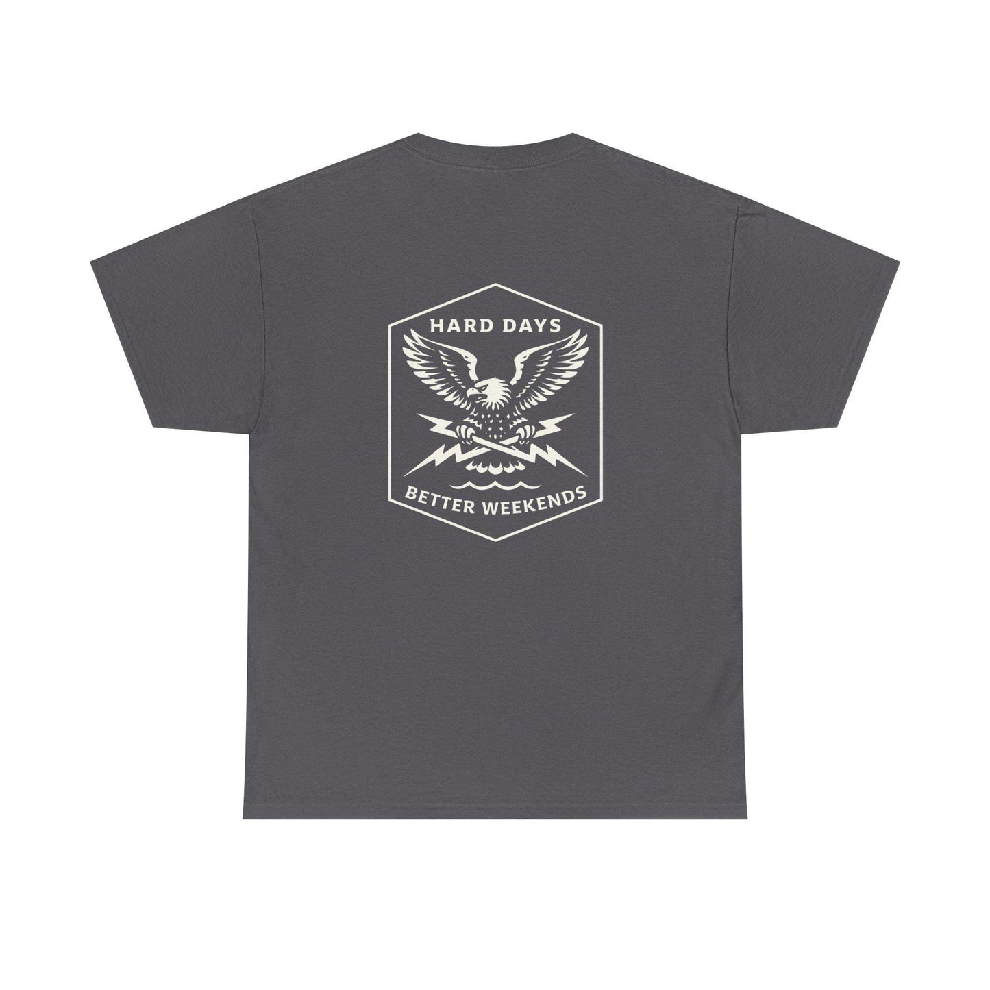 Hard Days Co. Eagle Logo T-Shirt | Blue Collar Workwear Graphic Tee | American Traditional Style