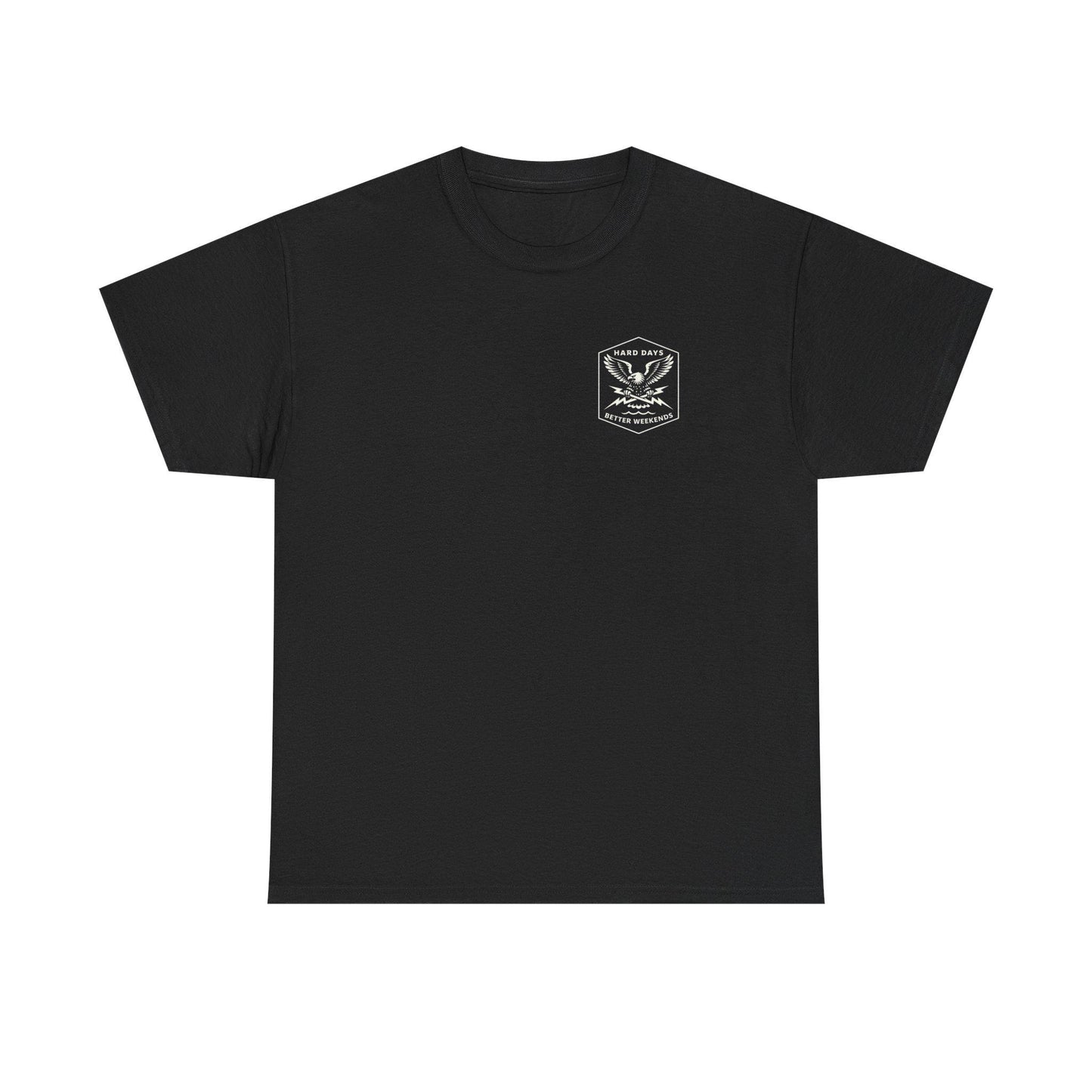Hard Days Co. Eagle Logo T-Shirt | Blue Collar Workwear Graphic Tee | American Traditional Style