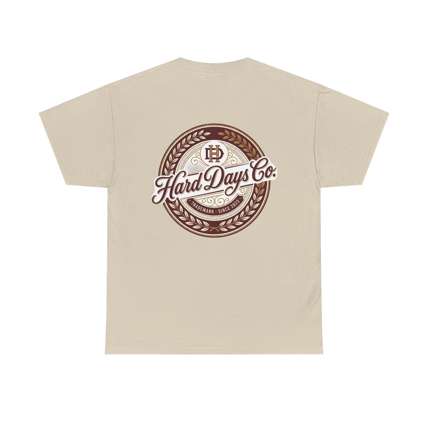 Hard Days Co. logo tee | vintage brewery crest design