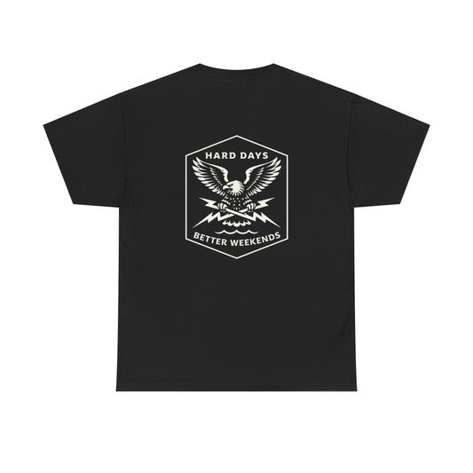 Hard Days Co. Eagle Logo T-Shirt | Blue Collar Workwear Graphic Tee | American Traditional Style