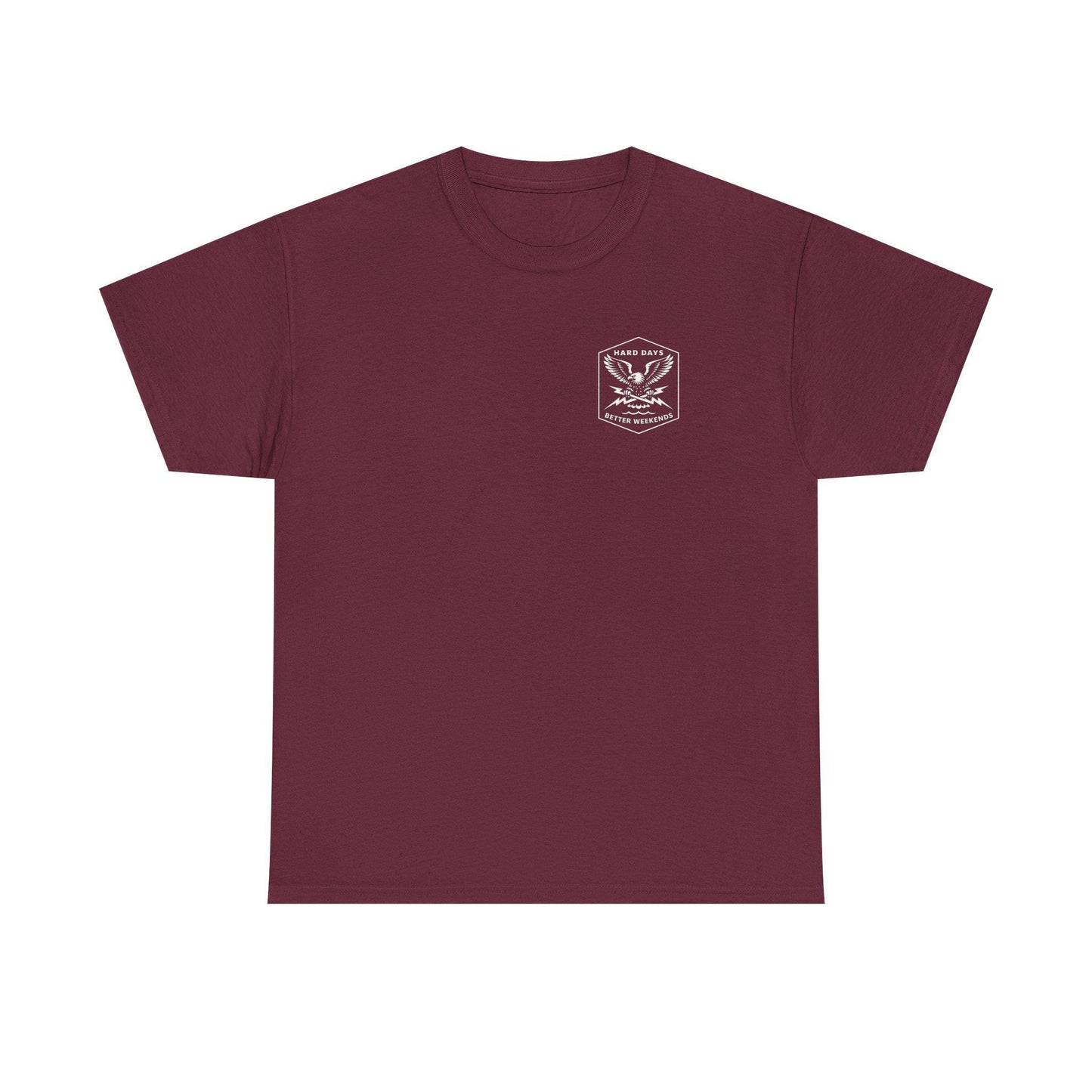 Hard Days Co. Eagle Logo T-Shirt | Blue Collar Workwear Graphic Tee | American Traditional Style
