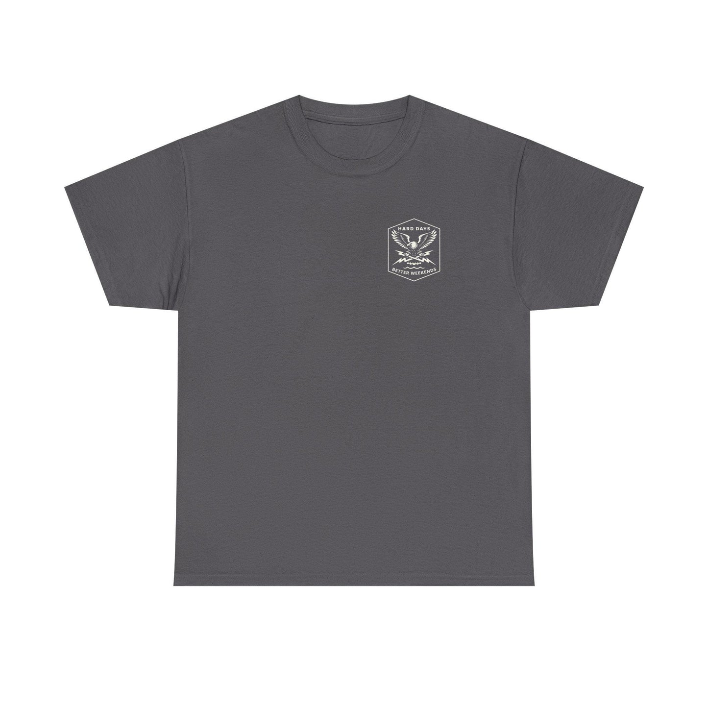 Hard Days Co. Eagle Logo T-Shirt | Blue Collar Workwear Graphic Tee | American Traditional Style